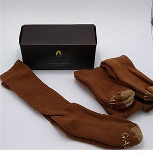 6 pair Galiva Men’s over calf socks cotton spandex and elastic warm small thick